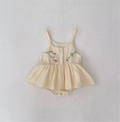 Embroidered Dress Cream